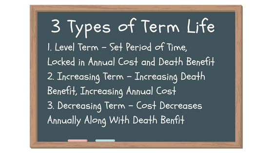 Types of term life insurance 