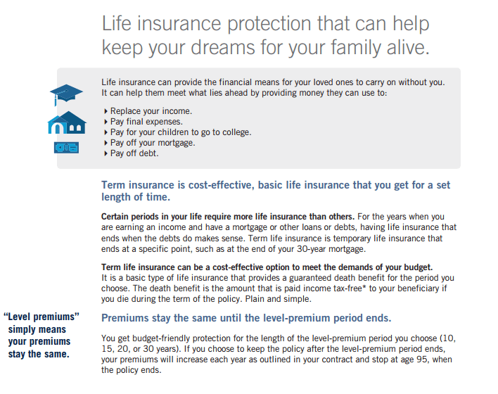 Prudential Term Life Info